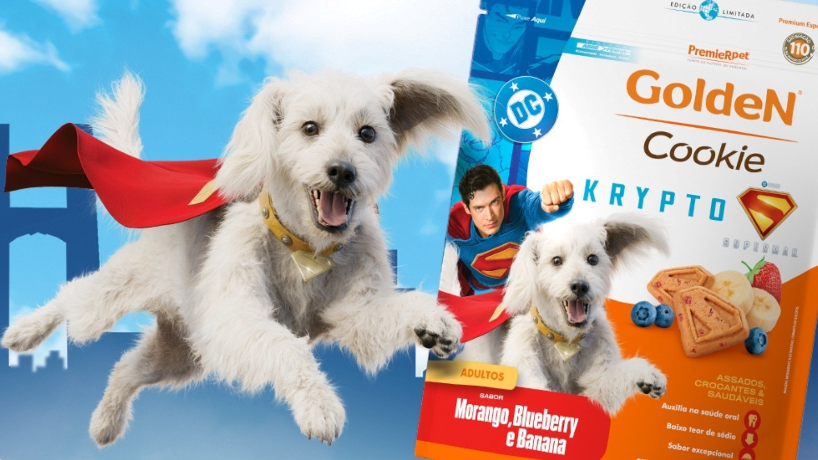 Krypto, o cão do Superman, e GoldeN fazem collab em forma de cookie