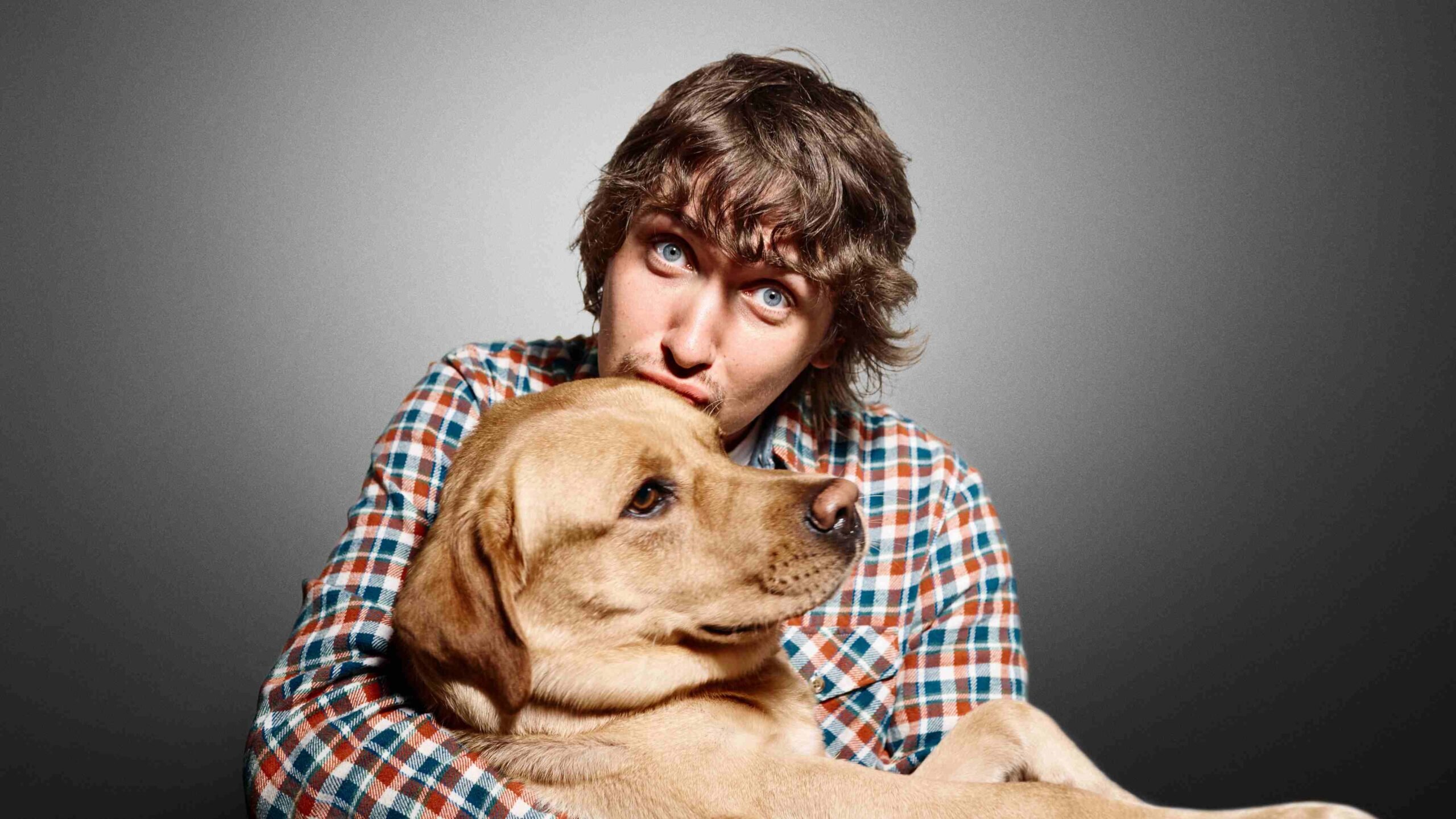 Jovem com seu cão